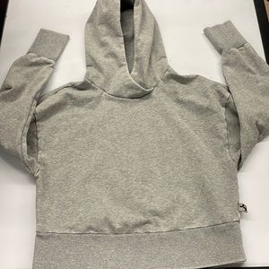 JOYLAB cropped hoodie size small gray color